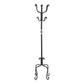 Coat Rack Hall Tree, Free Standing, 8 Hooks, Entryway, Transitional - Black