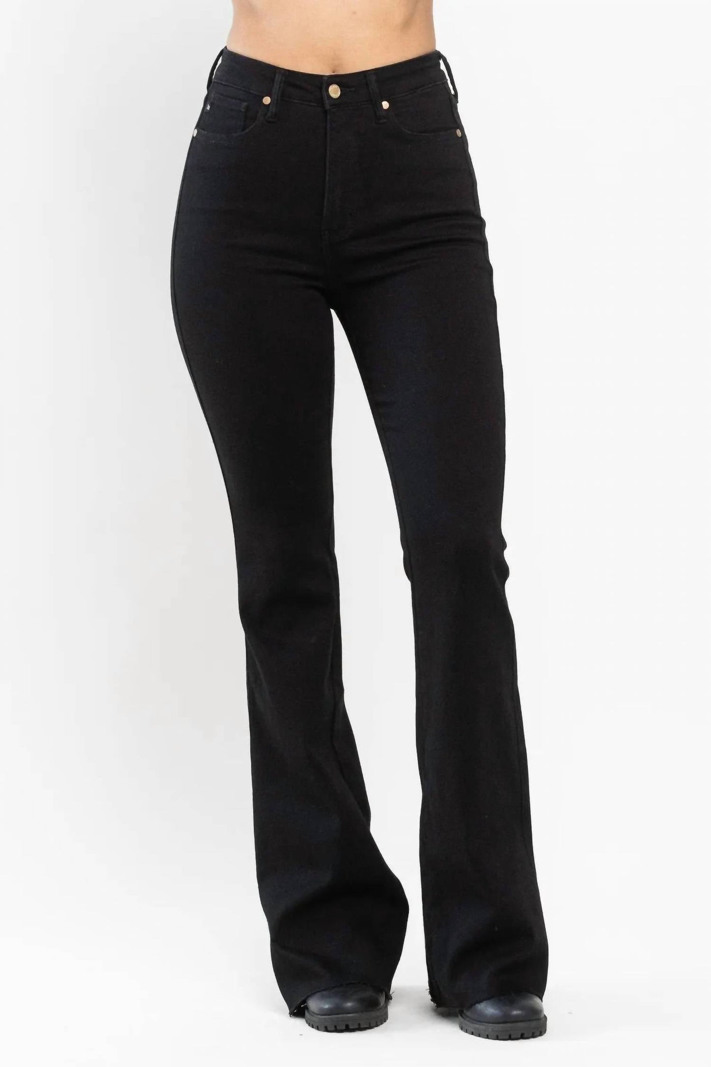 Judy Blue - Tummy Control Cut Hem Flare Jean