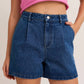 Le Lis - Alyx Pleated Denim Shorts