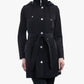 London Fog - Zip Front Hooded Trench With Belt