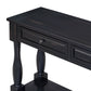 TREXM 63" Long Console Table with Drawers and Shelf