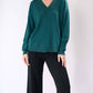Cashmere Clouds - Crossover V-Neck Cashmere Sweater