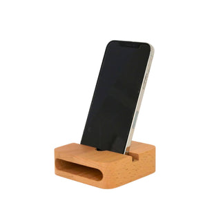 Creative Gifts International - Amplificador quadrado de madeira de faia