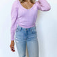 &Merci - Kinley V-neck Puff Sleeve Knit Sweater