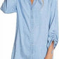 Multiples - Denim Print Long Sleeve Shirt