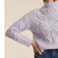 525 America - Reba Cable Funnel Neck Pullover Sweater