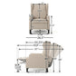 Westeros Wing Back Fabric Upholstered Recliner