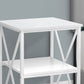 3 Tier Accent Table, Side Marble Look Contemporary & Modern