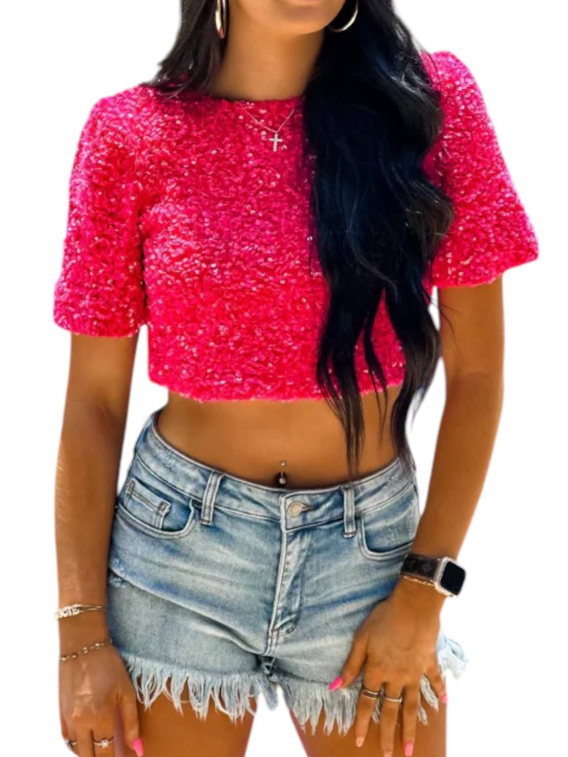 Cloud Ten - Fun Days Ahead Puff Sleeves Top