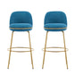 Rio Claro Indoor Upholstered Barstool Set of 2
