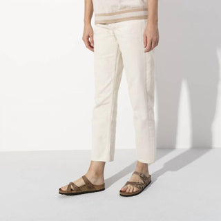 Birkenstock - Sandália Franca de couro oleado feminina
