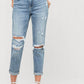 Vervet By Flying Monkey - Distressed Boyfriend Jeans
