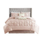 7 Piece Tufted Comforter Set Blush King
