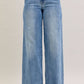 Judy Blue - Double Button Wide Denim Jeans