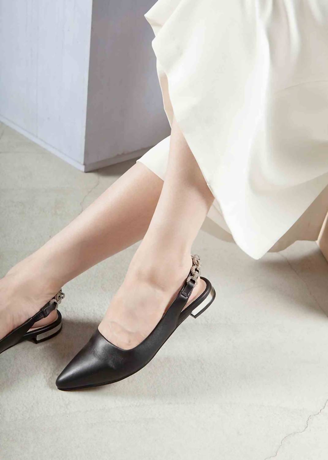 All Black - Women's Royal Sling Flat