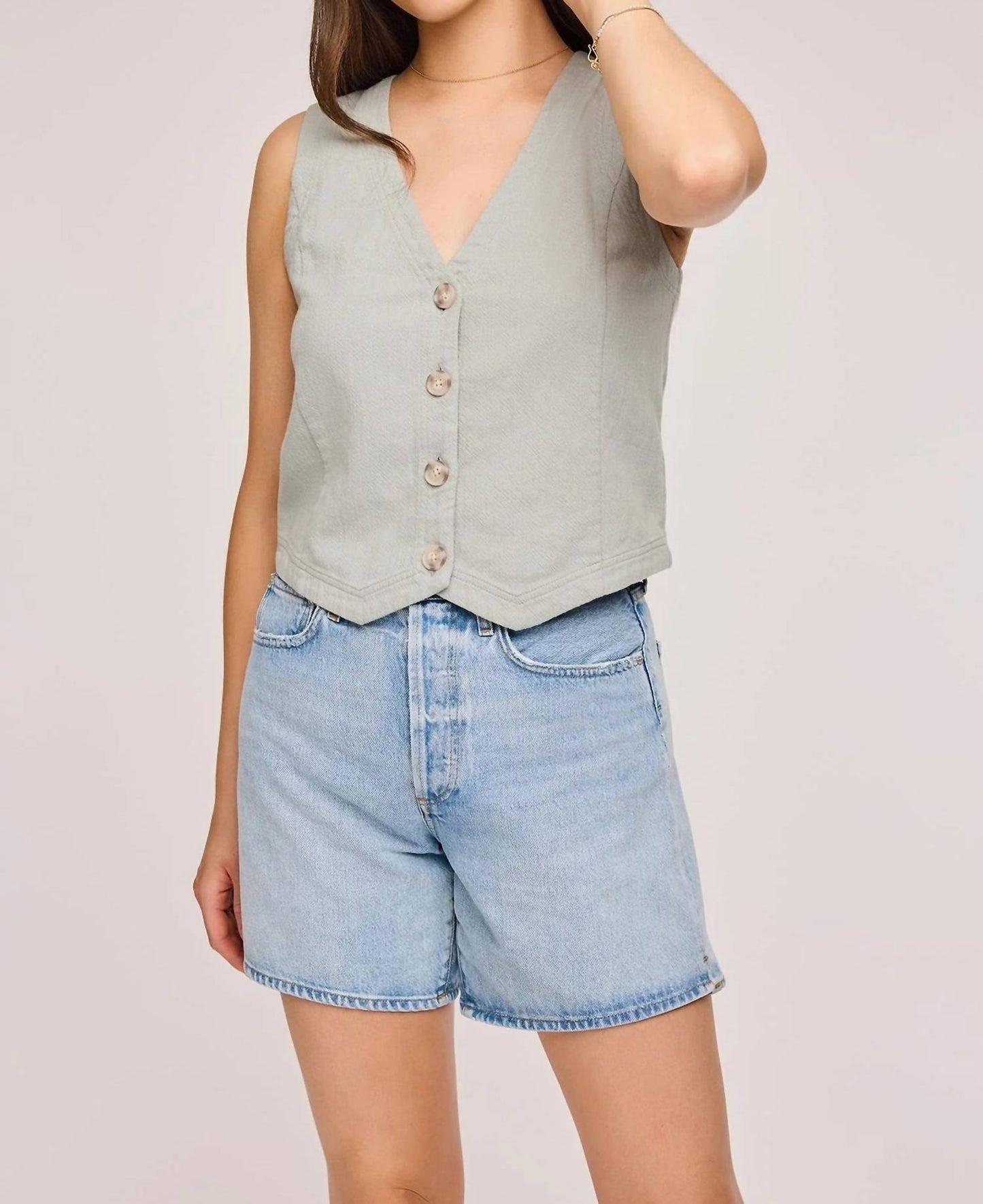 Gentle Fawn - Cotton Button Up Vest