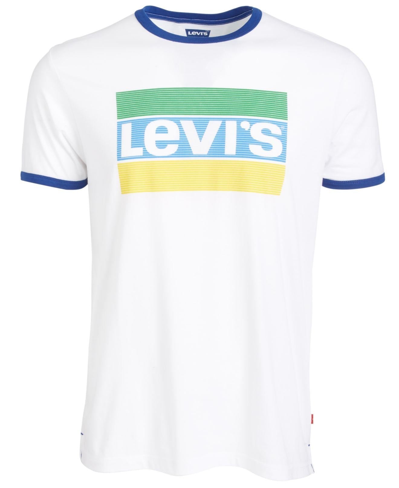 Camiseta Levi's Teesdale Logo Masculina Branca Tamanho Grande