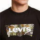 Camiseta Levi's Masculina Manga Longa Camuflada com Logotipo Preto Tamanho Grande