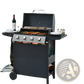 4 Burner Propane Gas Grill 34000 Btu Stainless Steel