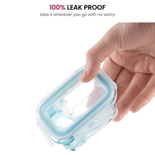 Recipientes de vidro para alimentos de 4 oz - conjunto de 6 peças 