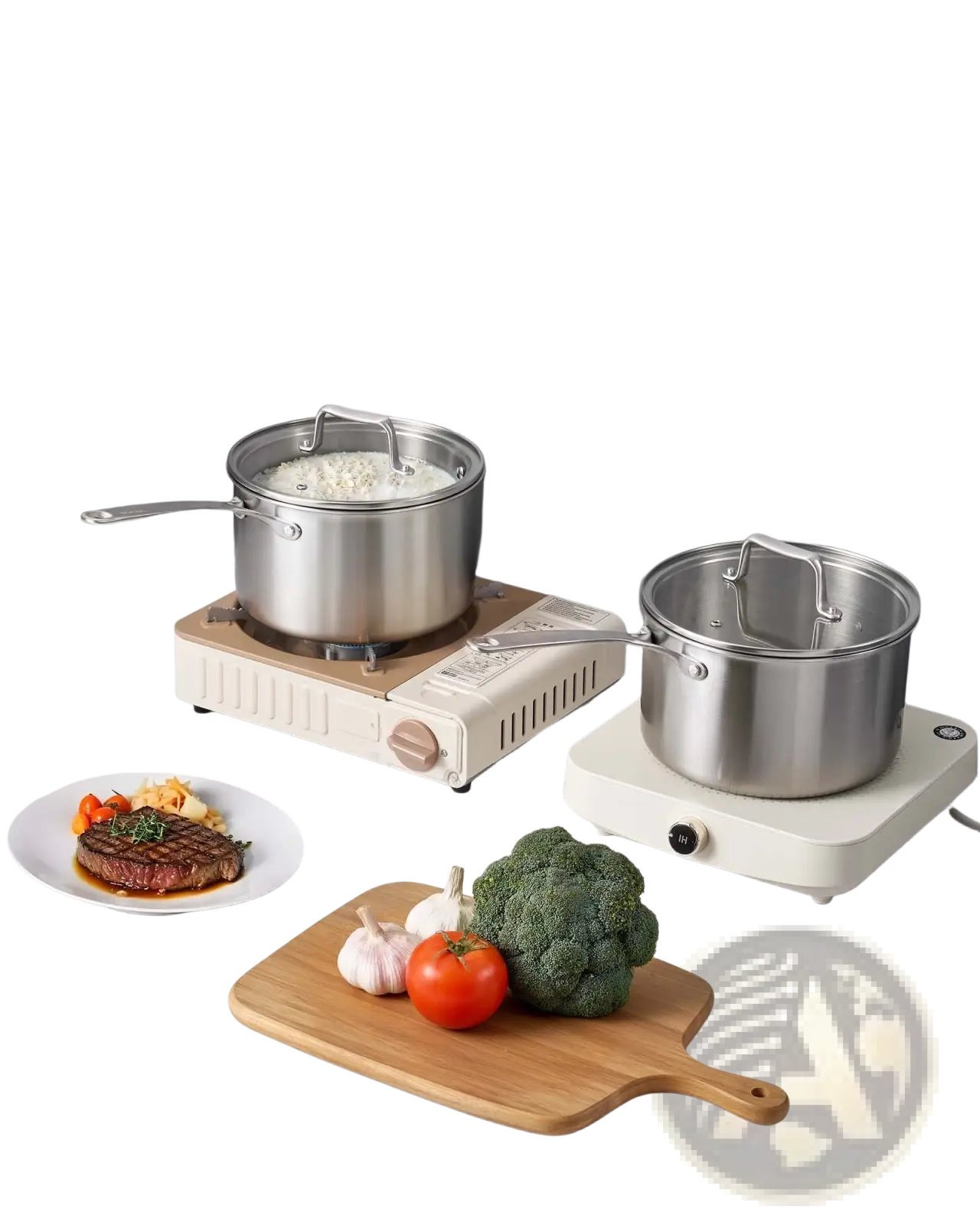 4 Qt Stainless Steel Saucepan with Glass Lid