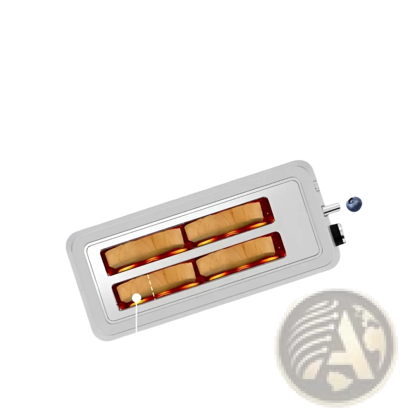 4-slice Toaster Plumchef Stainless Steel Wide Slot