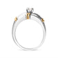14K Yellow and White Gold 1/3 Cttw Marquise Diamond Cocktail Engagement Ring Set (H-I Color, SI1-SI2 Clarity) - Size 7