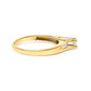 14K Yellow Gold 1/4 Cttw Princess Cut Diamond Engagement Ring