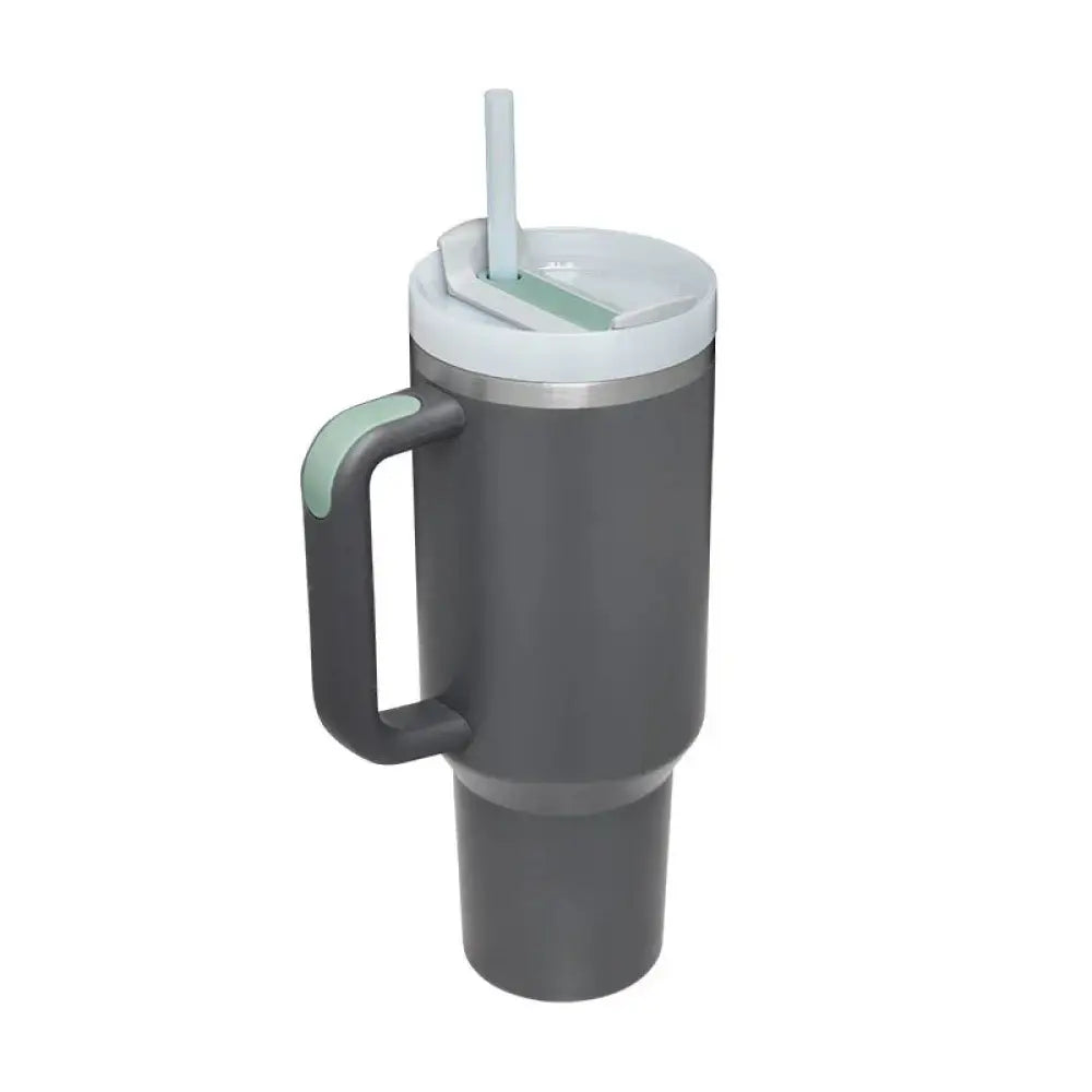 Arbaglobal 40 Oz Insulated Tumbler with Handle and Straw