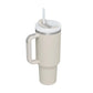 Arbaglobal 40 Oz Insulated Tumbler with Handle and Straw