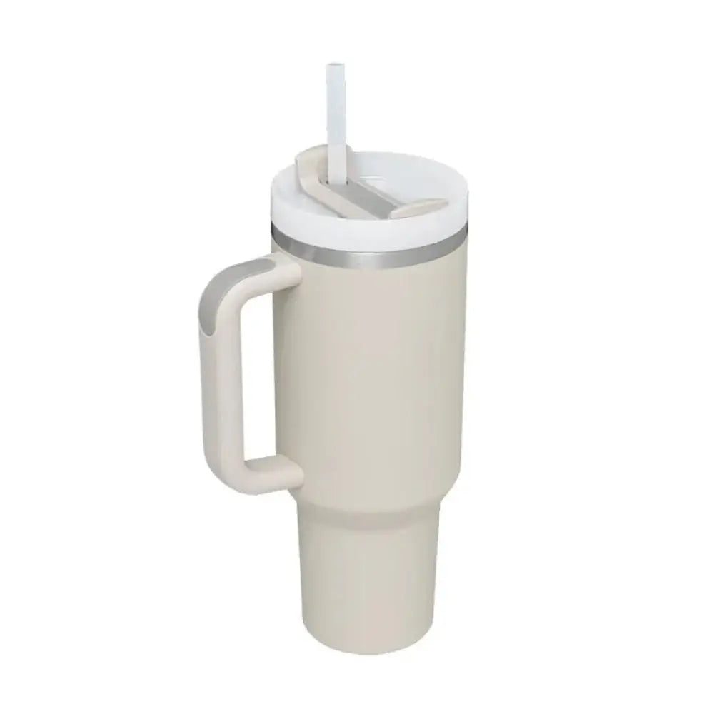 Arbaglobal 40 Oz Insulated Tumbler with Handle and Straw