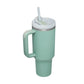 Arbaglobal 40 Oz Insulated Tumbler with Handle and Straw