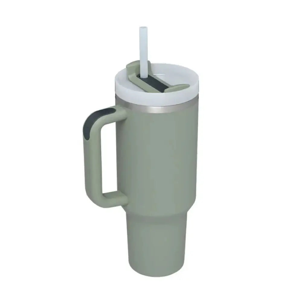 Arbaglobal 40 Oz Insulated Tumbler with Handle and Straw