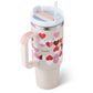 Arbaglobal 40 Oz Insulated Tumbler with Handle and Straw