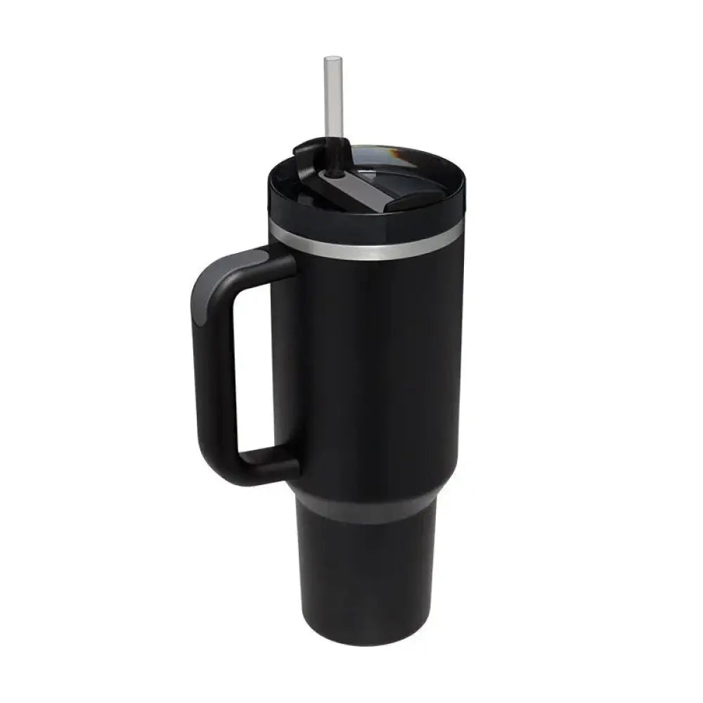 Arbaglobal 40 Oz Insulated Tumbler with Handle and Straw