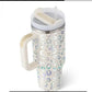 Arbaglobal 40 Oz Insulated Tumbler with Handle and Straw