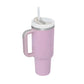 Arbaglobal 40 Oz Insulated Tumbler with Handle and Straw