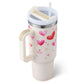 Arbaglobal 40 Oz Insulated Tumbler with Handle and Straw