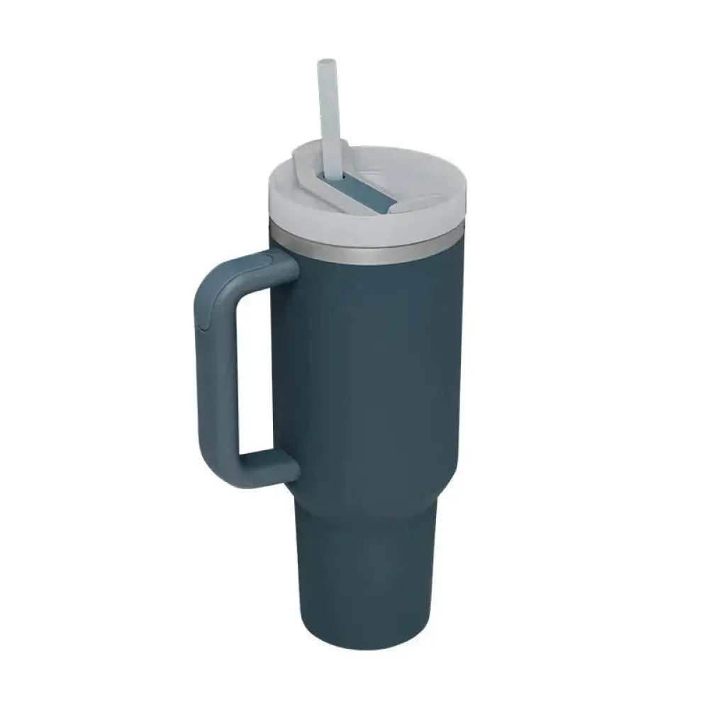 Arbaglobal 40 Oz Insulated Tumbler with Handle and Straw