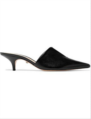 Mules Schutz Ivna Leather Feminino Preto Tamanho 6.5