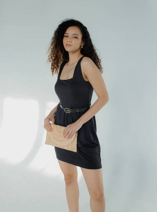 Savraé - Vestido curto Savannah com decote quadrado
