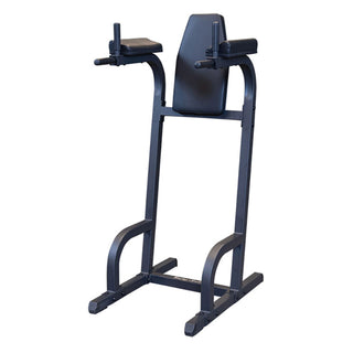 Estação de treino de exercícios de elevação e mergulho vertical de joelhos Body Solid Fitness, preta
