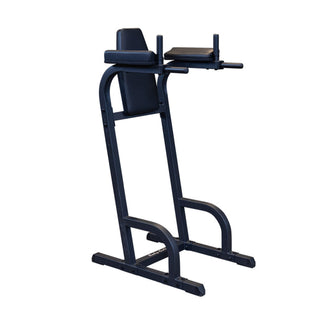 Estação de treino de exercícios de elevação e mergulho vertical de joelhos Body Solid Fitness, preta