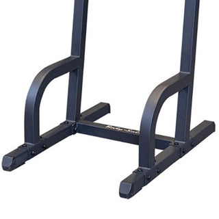 Estação de treino de exercícios de elevação e mergulho vertical de joelhos Body Solid Fitness, preta