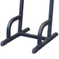 Estação de treino de exercícios de elevação e mergulho vertical de joelhos Body Solid Fitness, preta