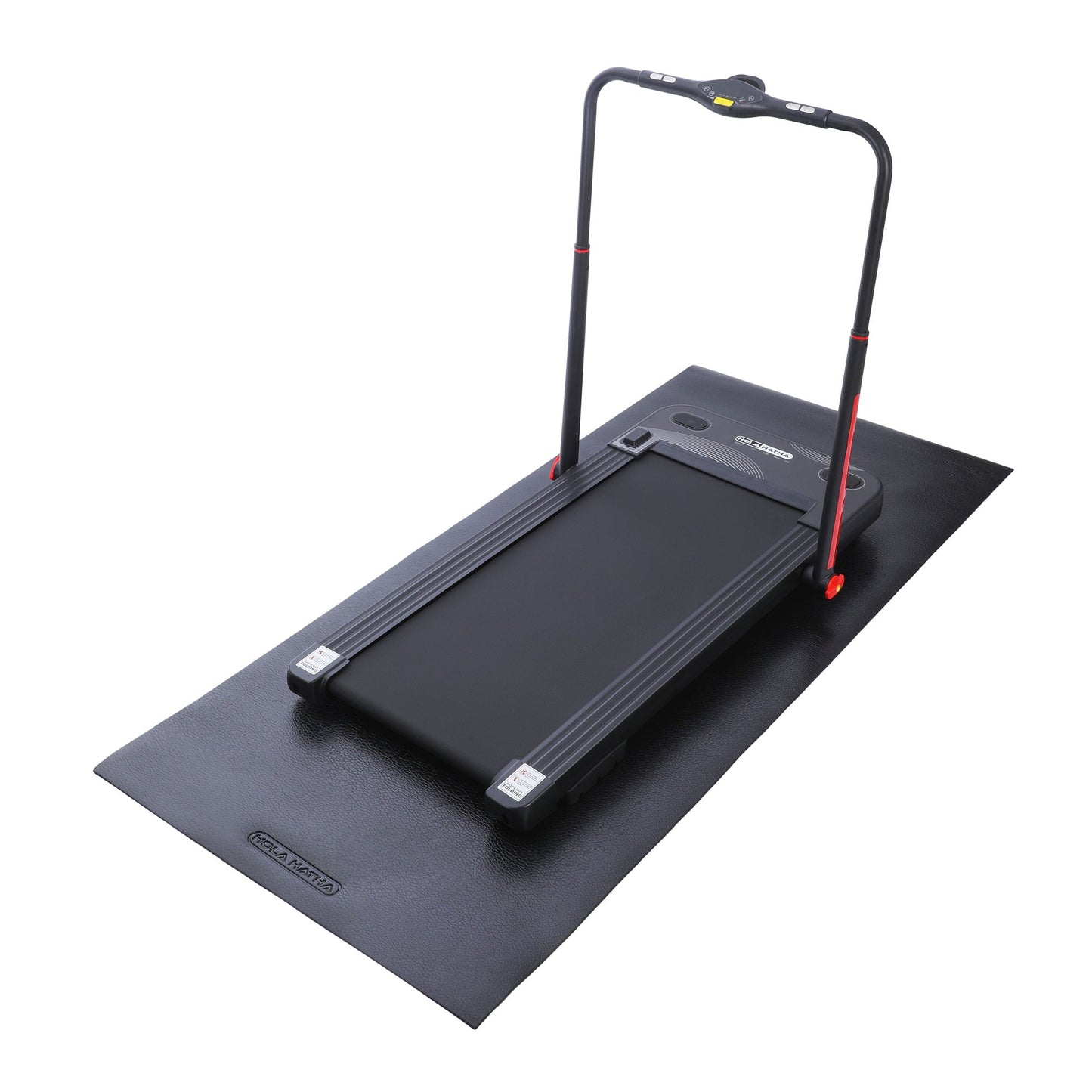 HolaHatha Tapete de espuma acolchoado leve para exercícios, médio, cinza