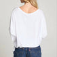 Chaser - Gianna 3/4 Sleeve V-neck Tee