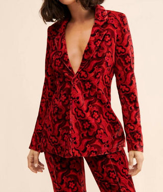 For Love & Lemons - Penny Psychedelic Floral Print Blazer