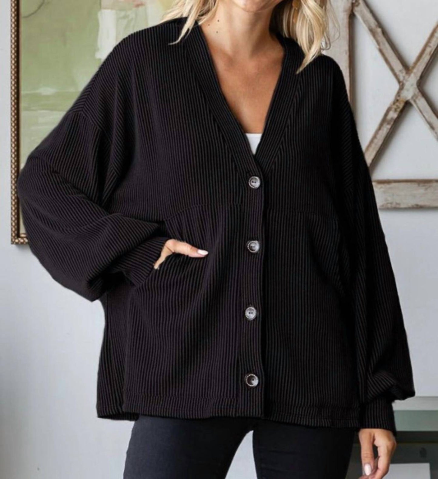 7Th Ray - Sweet Elegance Ribbed Sweater
