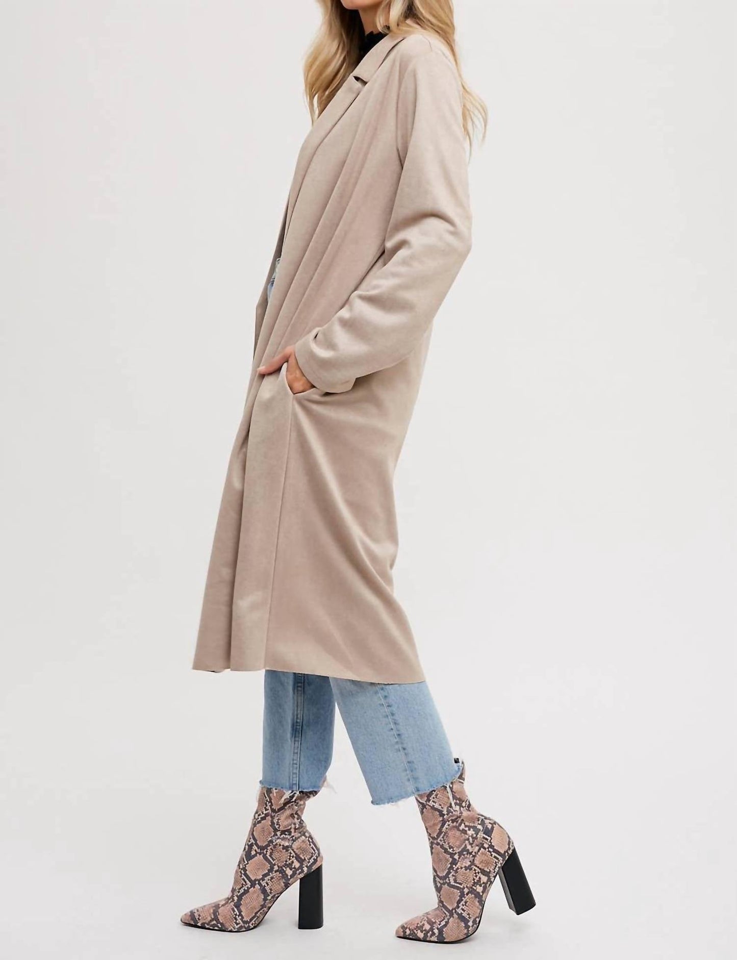 Bluivy - Brittney Faux Suede Coat